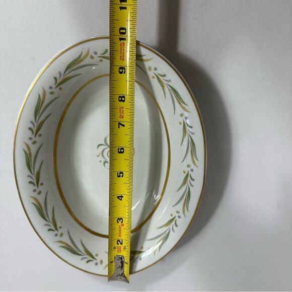 VTG Royal Jackson Fine China Oval Serveware Dish Bowl 10” Ceramic Autumn Pattern - Picture 6 of 7